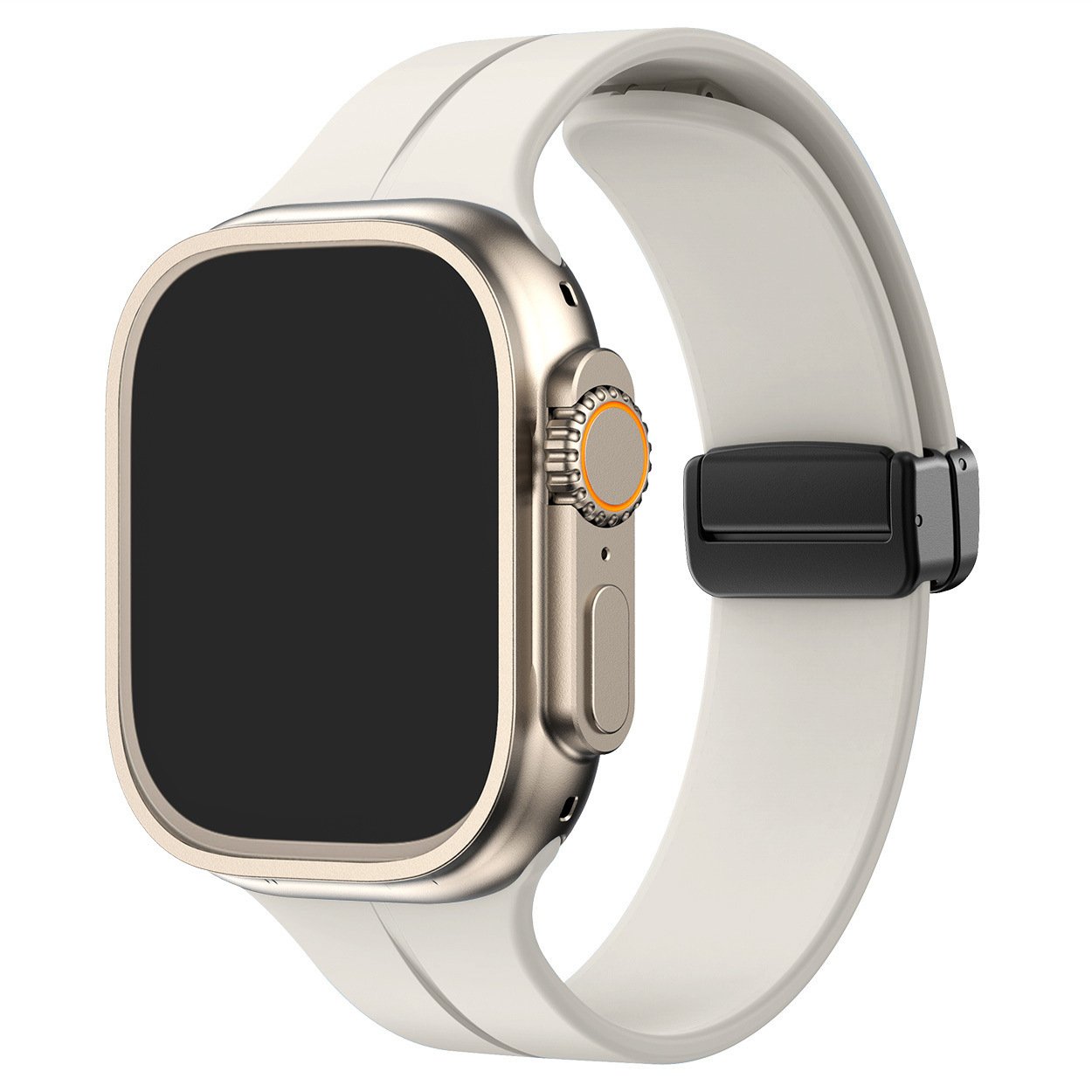 🔥Venta flash 49% de descuento - Correa plegable magnética de silicona para Apple Watch Ultra Series 9/8/7/6/SE