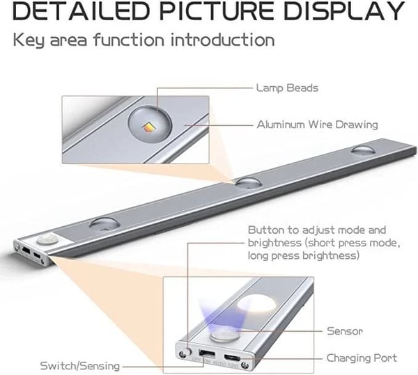 Luz del gabinete del sensor de movimiento del LED