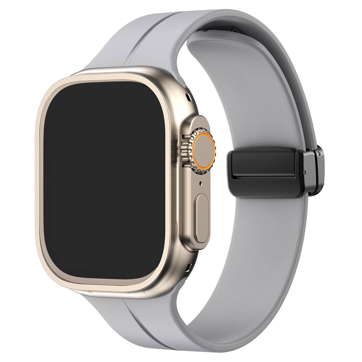 🔥Venta flash 49% de descuento - Correa plegable magnética de silicona para Apple Watch Ultra Series 9/8/7/6/SE