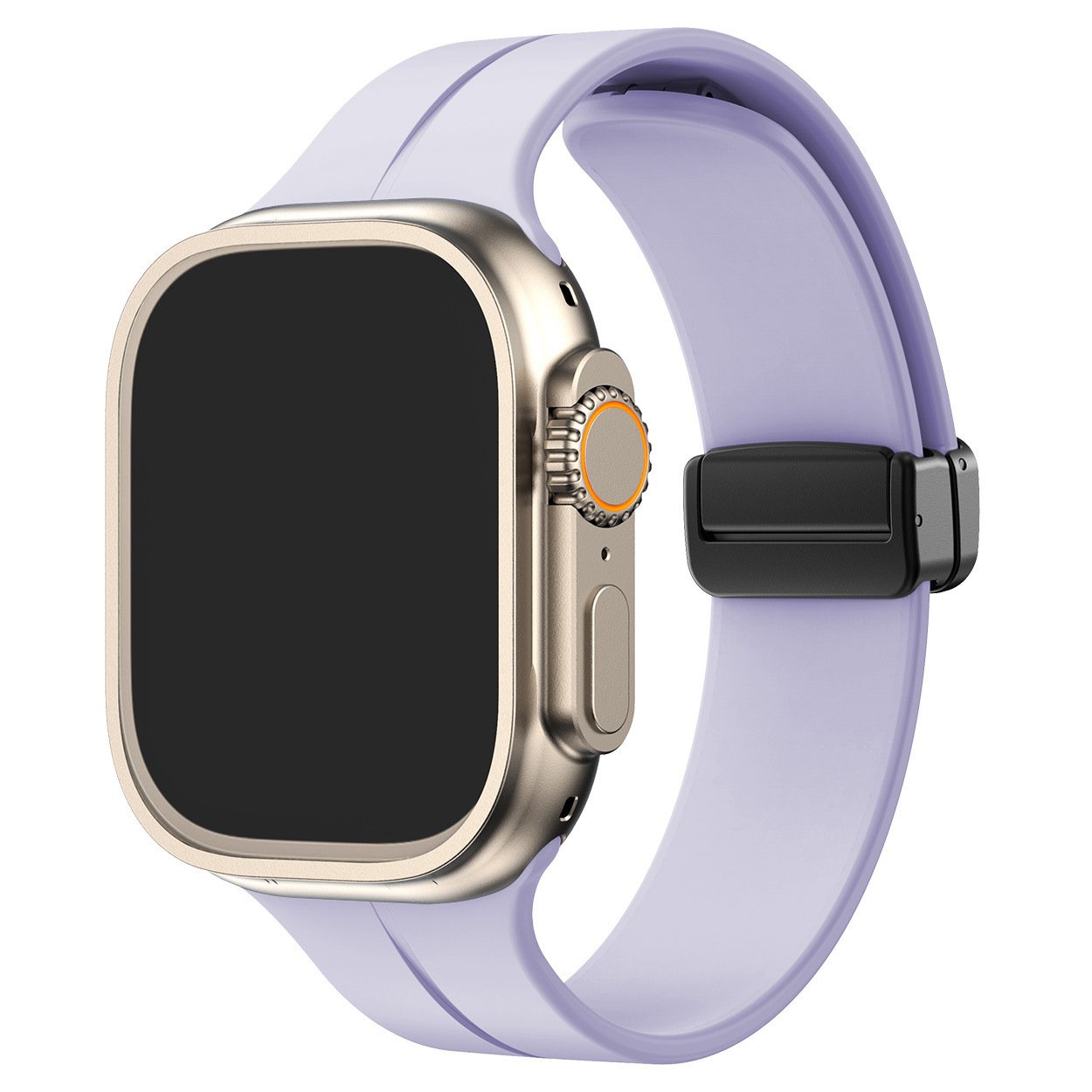 🔥Venta flash 49% de descuento - Correa plegable magnética de silicona para Apple Watch Ultra Series 9/8/7/6/SE