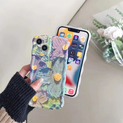 Colorful Oil Painting Exquisite Case for iPhone