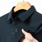 Men's Solid Long Sleeve T-Shirt with Lapel