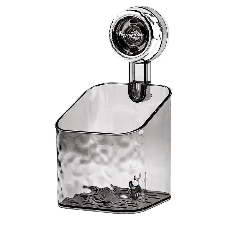 Light Luxury Style Glacier Pattern Suction Cup Shelf