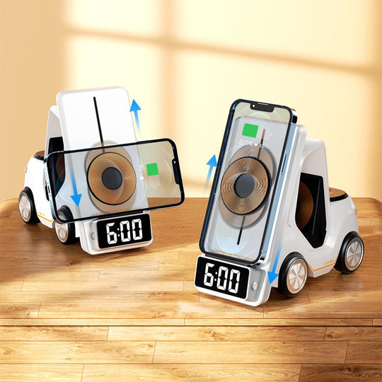 5-i-1 bilform Rask trådløs laderstativ