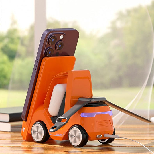 5-i-1 bilform Rask trådløs laderstativ