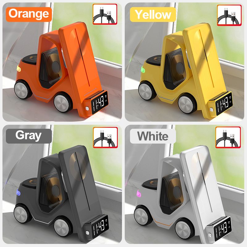 5-i-1 bilform Rask trådløs laderstativ